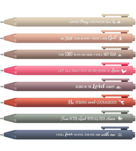Encouraging Bible Verse Set of 8 Pens