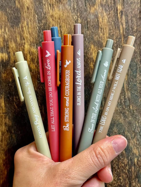 Encouraging Bible Verse Set of 8 Pens