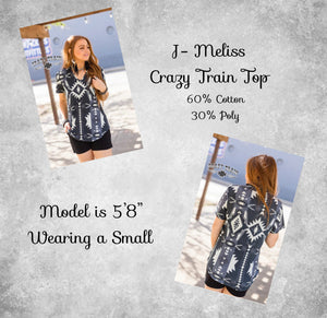 J Meliss Crazy Train Top
