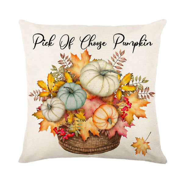 Pumpkin Print Pillowcases Without Filler