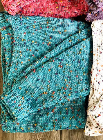 Turquoise Confetti Cardigan