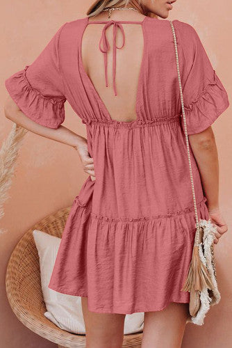 Ruffled Tiered Dress