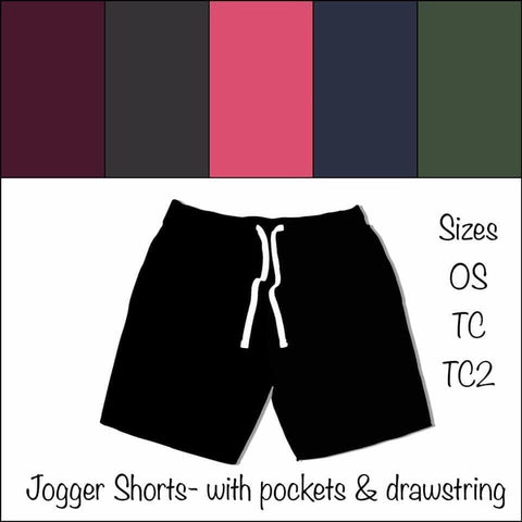 Custom Solid Jogger Shorts