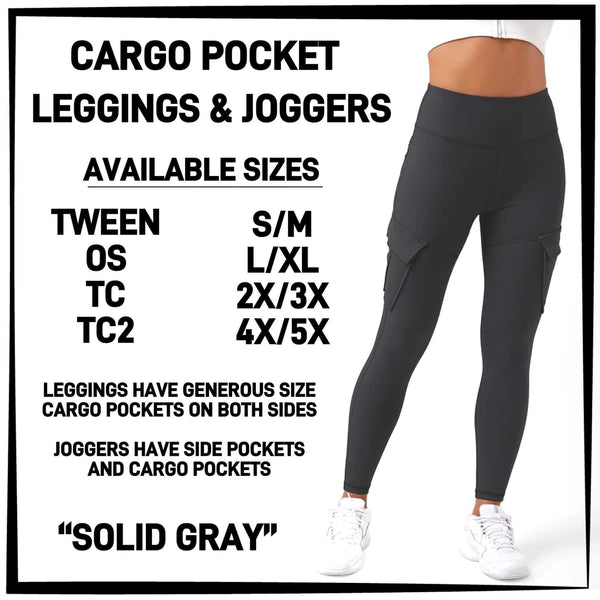 CARGO POCKET LEGGINGS / Designer DC. I’m stock ready to ship