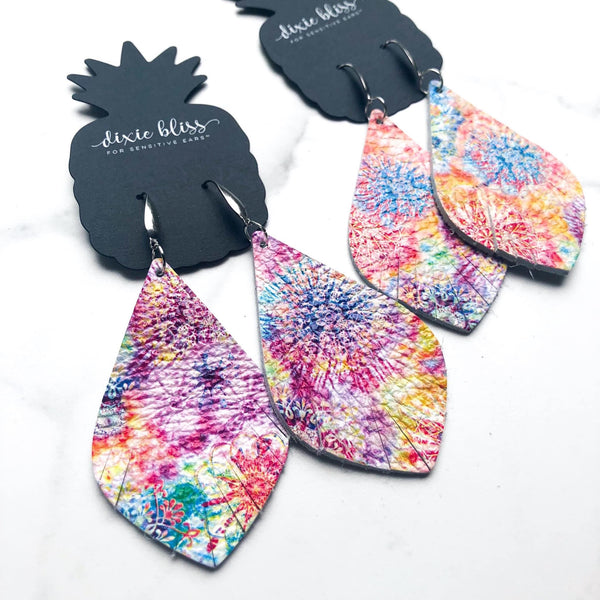VIRGINIA TIE DYE DIXIE BLISS EARRINGS