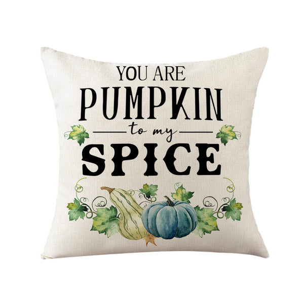 Pumpkin Harvest Maple Leaf Print Pillowcase Without Filler