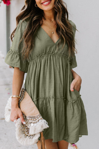 Ruffled Tiered Dress