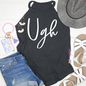 UGH ON CHARCOAL ROCKER TANK