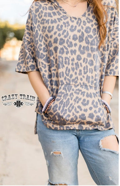 The Houston leopard Hoodie Crazy Train