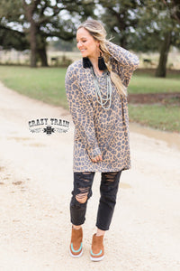 WILLOW WILD CRAZY TRAIN TUNIC ** LEOPARD