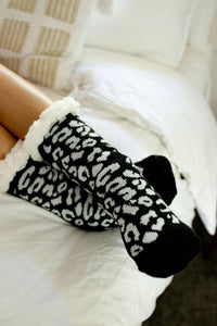 Sherpa Lined Non Slip Cozy Socks