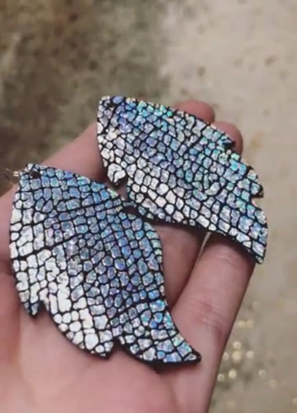 PHOENIX DIXIE BLISS EARRINGS * Silver Holographic