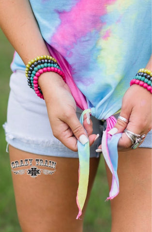 WoodStock Tie Dye Crazy Train Tee