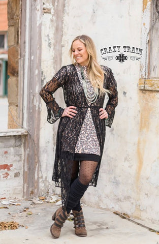THE CRAZY TRAIN DANIA DUSTER ** BLACK