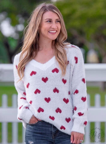 Heart Mohair Sweater G&E