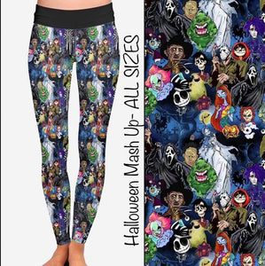 HALLOWEEN MASHUP LEGGINGS / IN STOCK