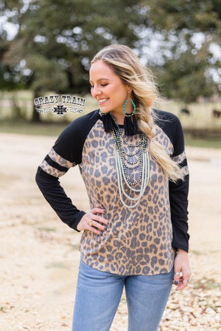 GIRL NEXT DOOR LEOPARD/BLACK CRAZY TRAIN TOP