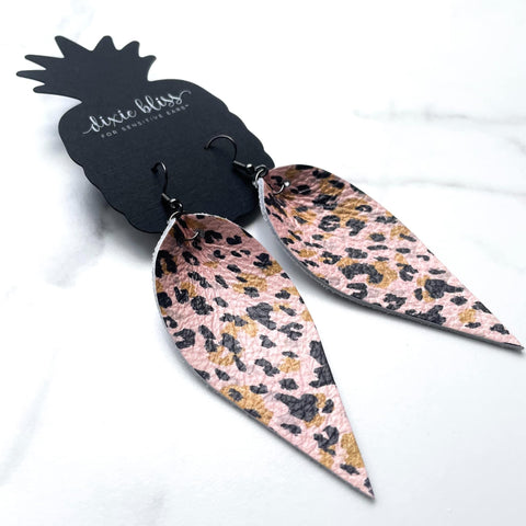 AVALON IN BLUSHING CHEETAH DIXIE BLISS EARRINGS