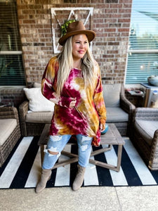 PAIGE TIE DYE TUNIC PRE ORDER BATCH BL/1-8Tiedye