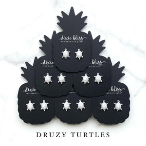 DRUZY TURTLES DIXIE BLISS EARRINGS