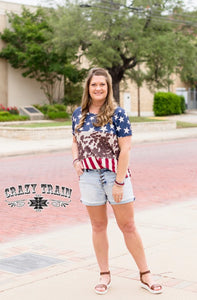 The Britches Crazy Train Denim Shorts