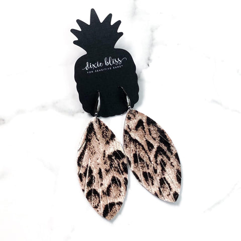 EDEN IN MOCHA CHEETAH DIXIE BLISS EARRINGS