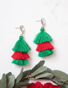Rock the Christmas Look with Tassel G&E Earrings