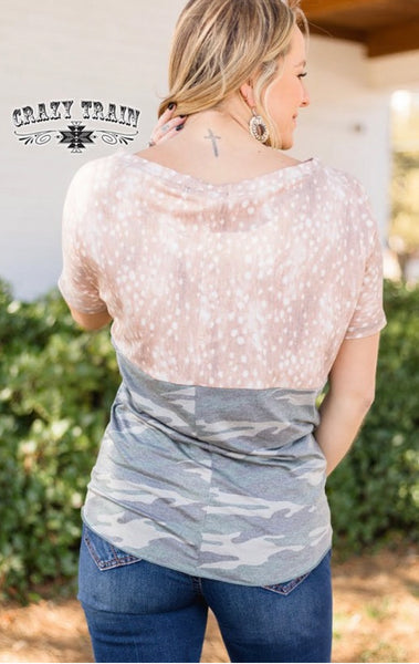 Fawntastic Crazy Train Knot top