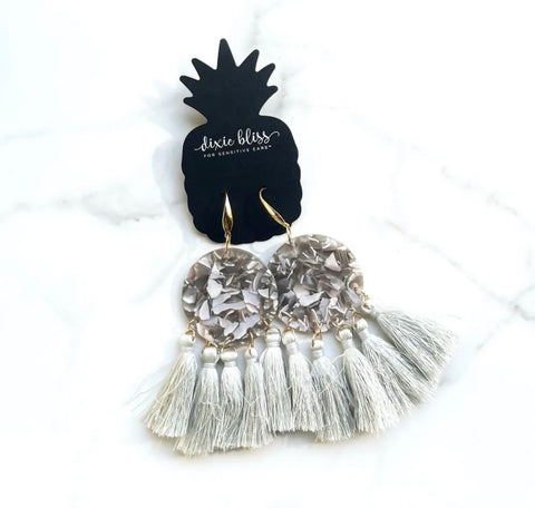 FANTASTIC IN GREY DIXIE BLISS EARRINGS