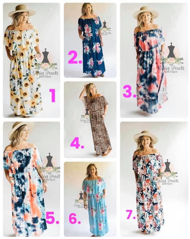 OFF SHOULDER DRESS IN STOCK READY TO