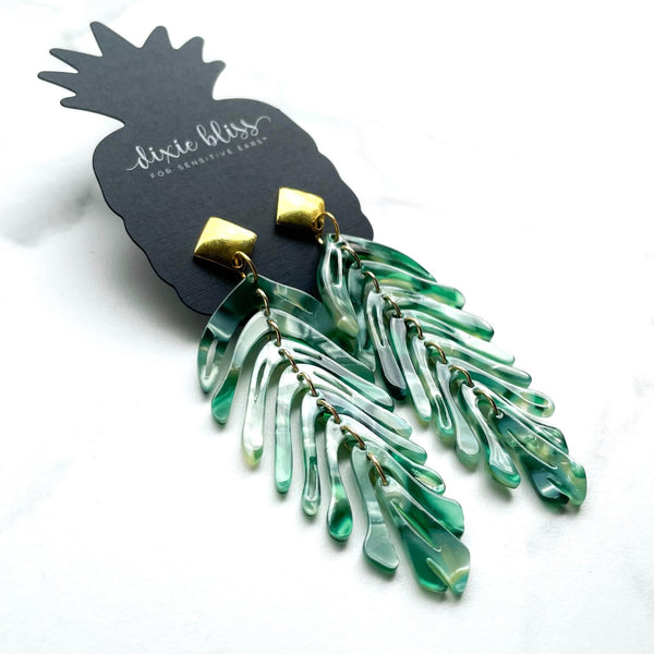 NEW CHANDLER IN SOFT JADE DIXIE BLISS EARRINGS
