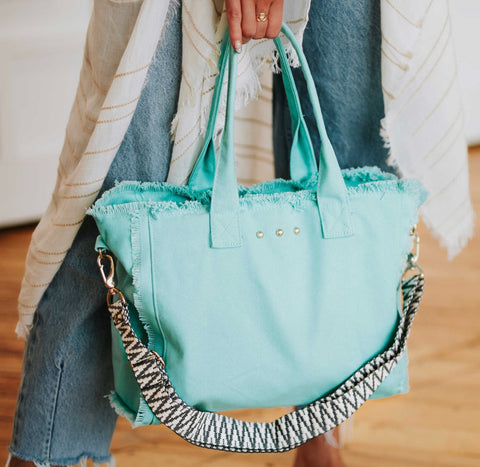 LUNA FRINGE CANVAS CROSS BODY