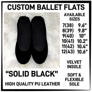 CUSTOM BALLET FLATS (In stock )