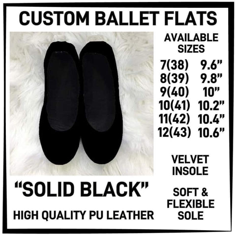 CUSTOM BALLET FLATS (In stock )