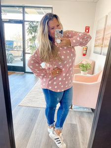 DOTTIE SWEATER TOP / DESIGNER BL