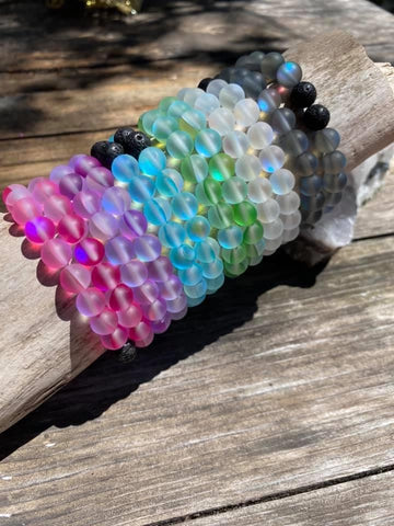 MOONSTONE LAVA STONE BRACELETS