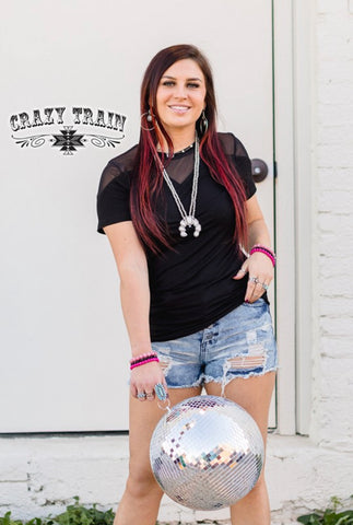 YOU MESH BELIEVE IT CRAZY TRAIN TOP