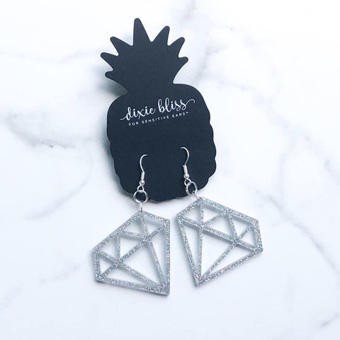 DIAMOND BLING DIXIE BLISS EARRINGS