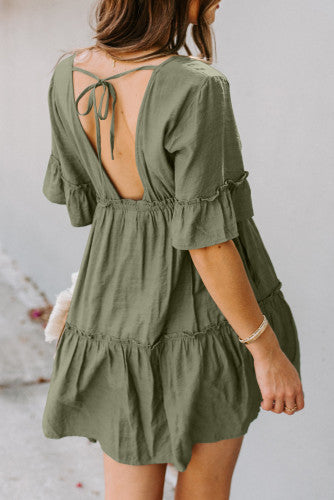 Ruffled Tiered Dress