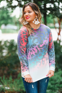 CASSIDY VINTAGE LEOPARD TOP