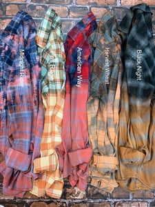 DISTRESSED FALL FLANNELS