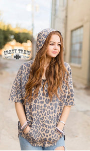 The Houston leopard Hoodie Crazy Train