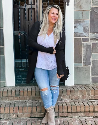 SIERRA RIBBED CARDIGAN / DESIGNER BLAKELEY