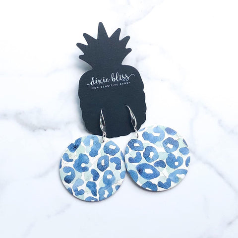 FLORENCE IN BLUE WATERCOLOR CHEETAH DIXIE BLISS