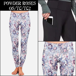 POWDER ROSE LEGGINGS (In stock ready to ship)