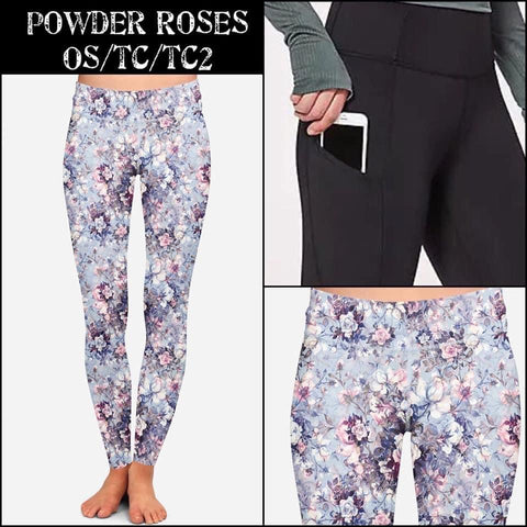 POWDER ROSE LEGGINGS (In stock ready to ship)