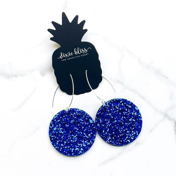 VEGAS IN ROYAL BLUE DIXIE BLISS EARRINGS
