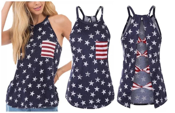 American Woman Halter Tank