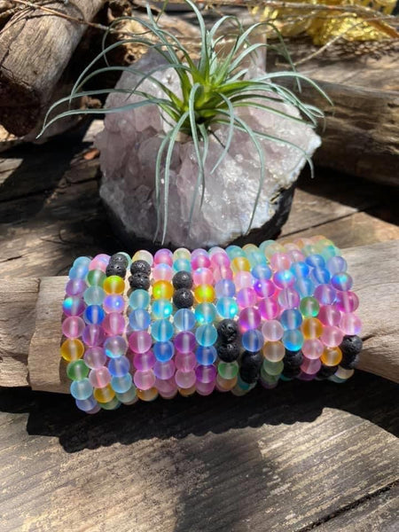 MOONSTONE LAVA STONE BRACELETS