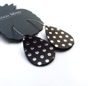 CHARLOTTE IN ROSE GOLD DOTS DIXIE BLISS EARRINGS
